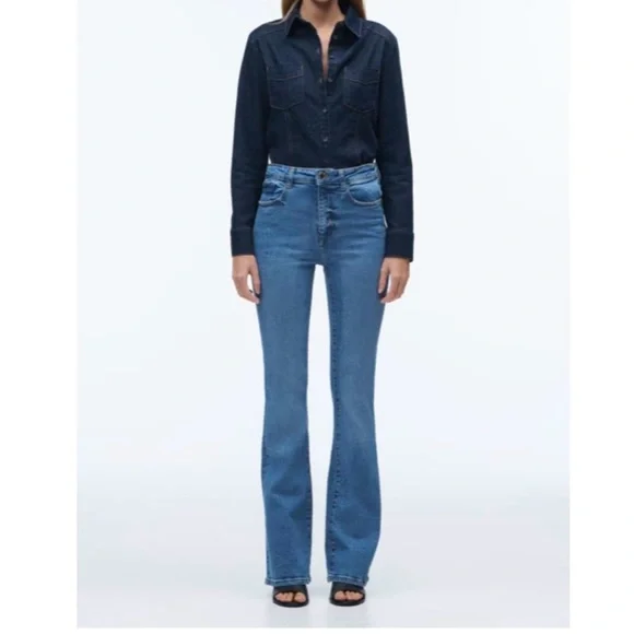Zara 1975 flare fit jeans